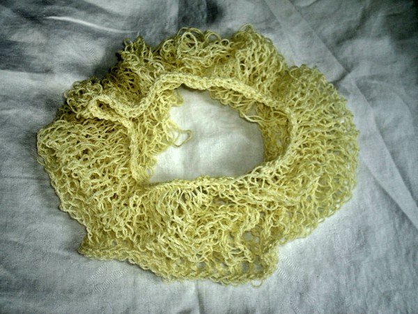 Loopschal stricken mit der Rundstricknadel